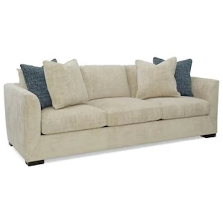 Casual Sofa with Tall Tapered Arms 